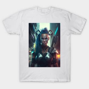 Afro Futurism Female warrior T-Shirt